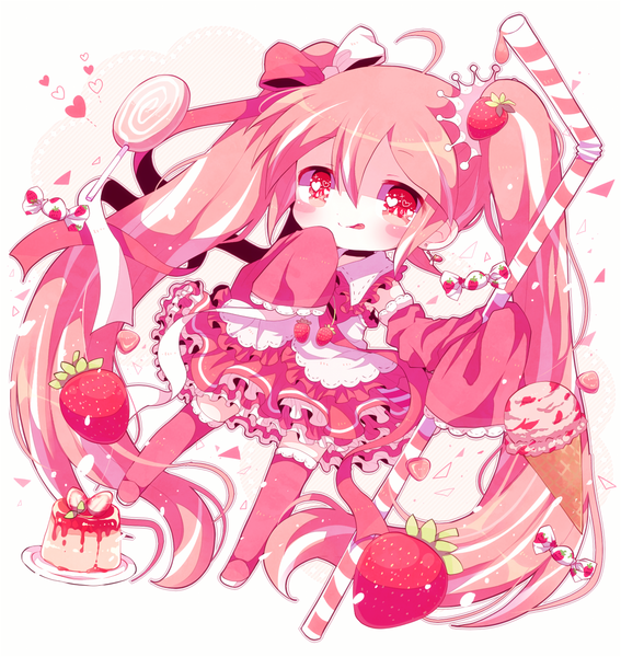 イラスト「いちごみるく」