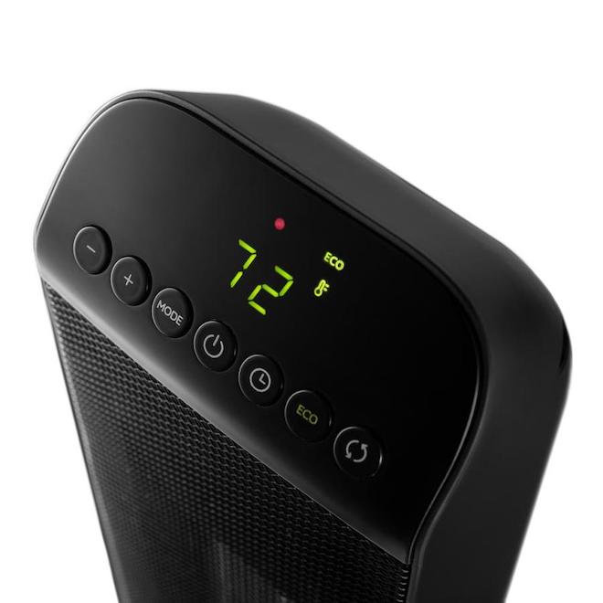 DeLonghi 1500W 23-in Black Ceramic Tower Heater with Remote