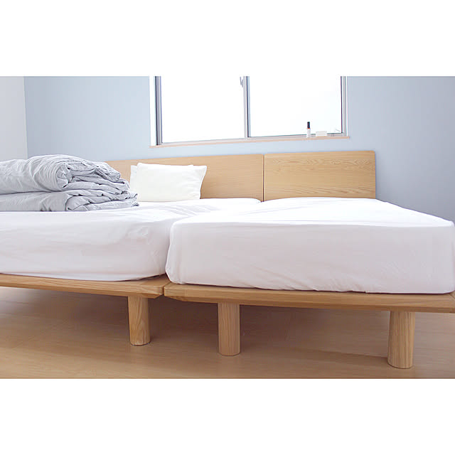無印良品 ベッドフレーム・ダブル・オーク材 - 通販 | 家具と