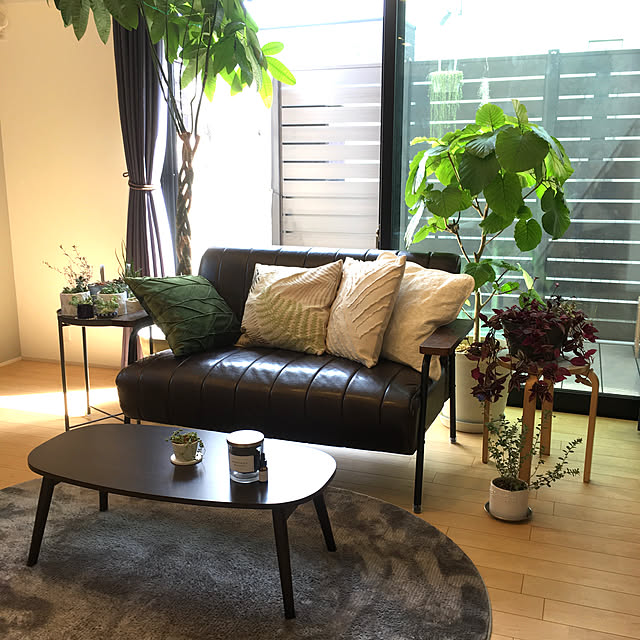 ニトリ 2人用合皮ソファ(Nシールド ステイン2KD DBR) - 通販 | 家具と