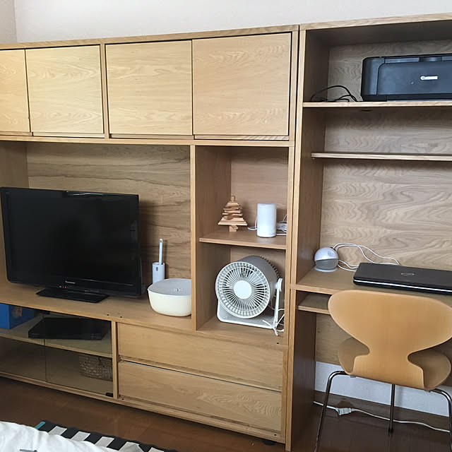 無印良品 スタッキングキャビネット・デスクユニット・オーク材 - 通販