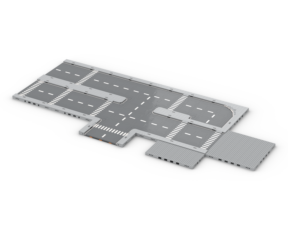 LEGO MOC MILS-Compatible LEGO Road System – Modular City Street
