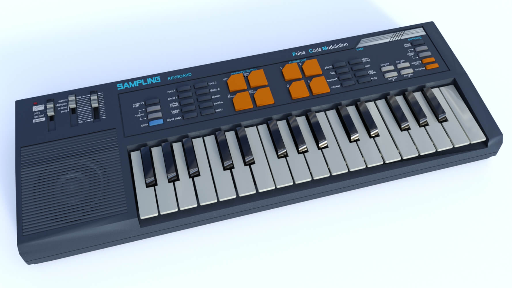 Casio SK-5 Keyboard 3D Model by GMArtworks