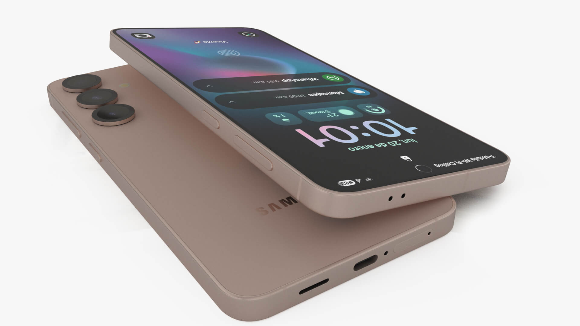 Samsung Galaxy S25 Plus Pinkgold - 3D Model by JNO_Models