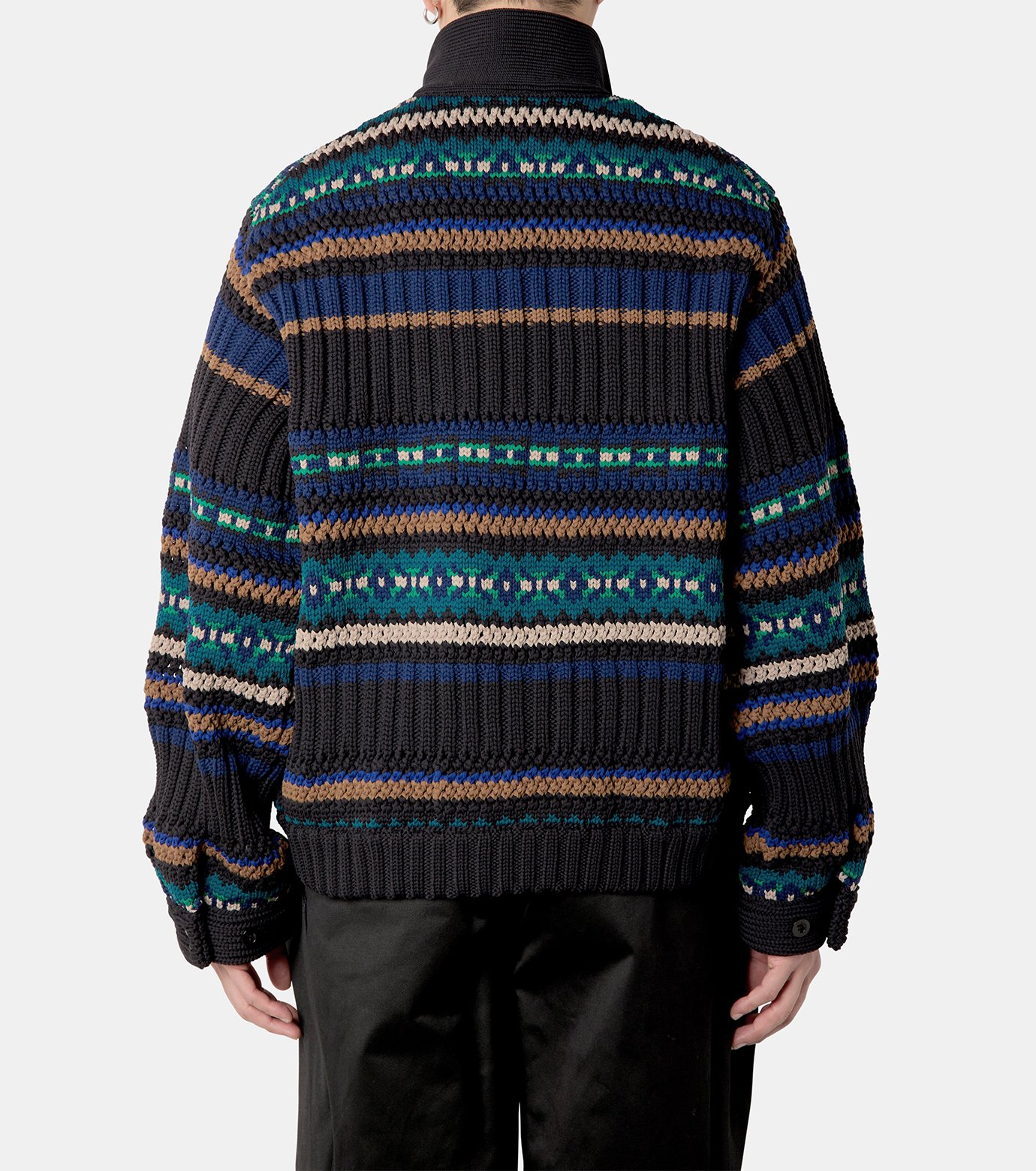 サカイ - sacai | Mesh Knit Blouson-Black-2の通販 | RESTIR リステア