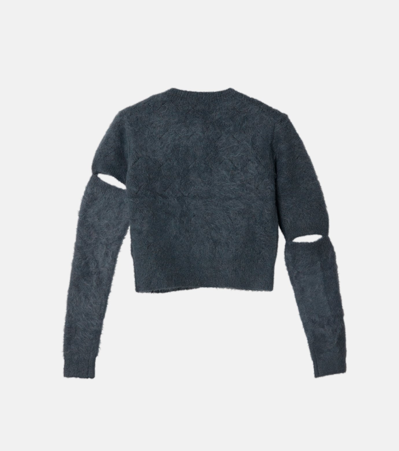 アイレネ - IRENE | Eyelet Alpaca Shaggy Cardigan-Gray-36の通販