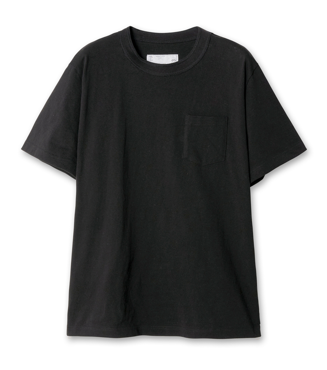 サカイ - sacai | Side Zip Cotton T-Shirt-Black-2の通販 | RESTIR