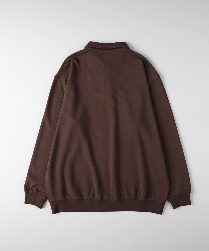 スウェットポロ襟トレーナー(M ネイビー): トップス｜Right-on公式