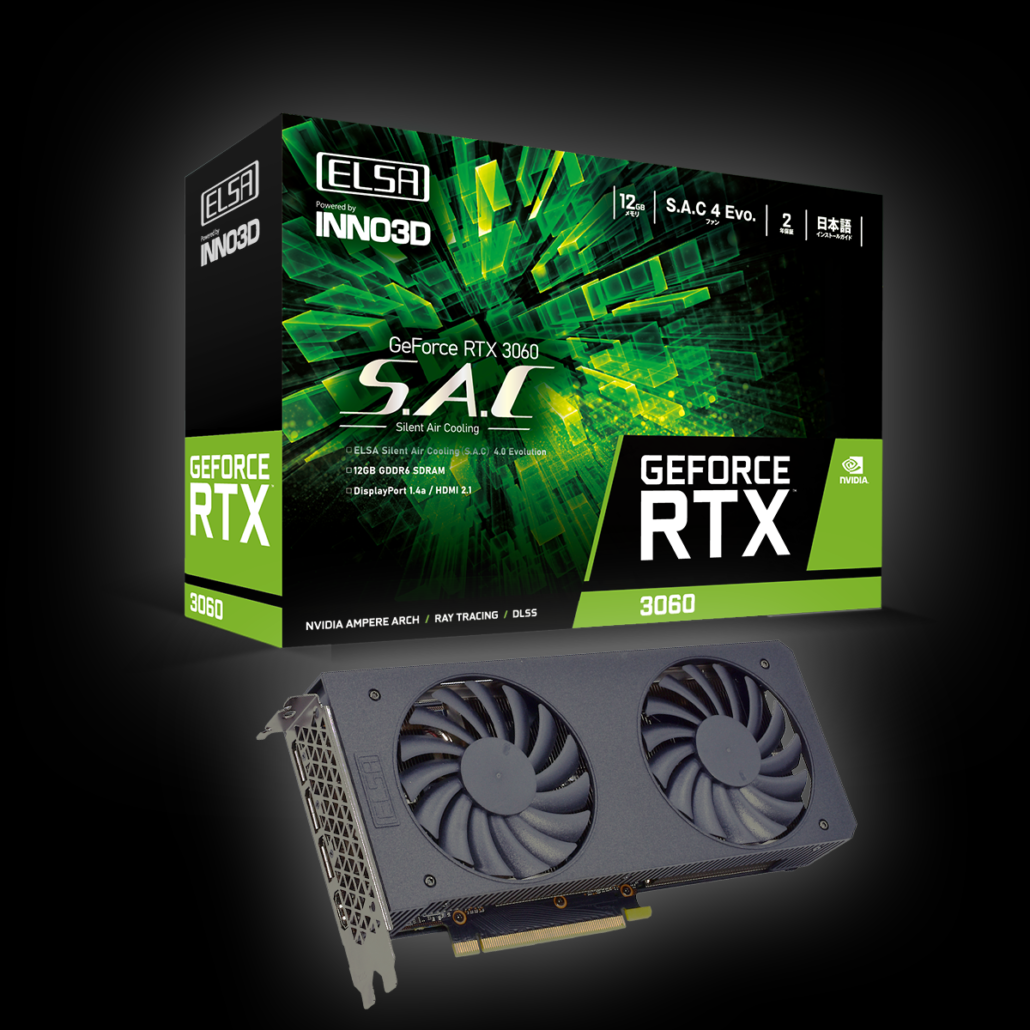 ELSA GeForce RTX 3050 S.A.C 8GB ELSA GeForce RTX 3050 S.A.C