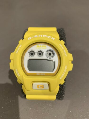 A BATHING APE - BAPE - CASIO G-SHOCK YELLOW DW-6900 - LIMITED