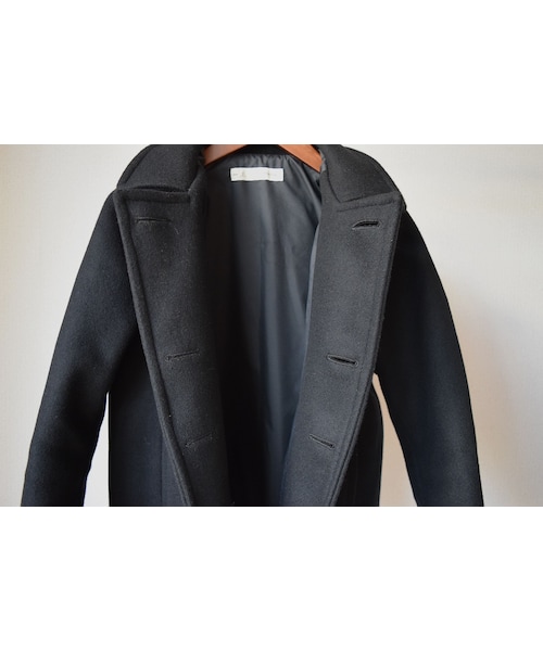 nisica（ニシカ）の「nisica WOOL MELTON P-COAT BLK ニシカ ウール
