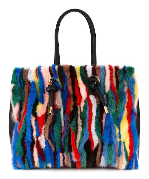 MARNI（マルニ）の「Marni - ファー トートバッグ - women - レザー