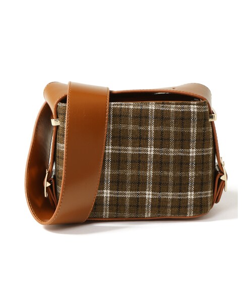 GRL（グレイル）の「チェックスクエアショルダーバッグ（ショルダー