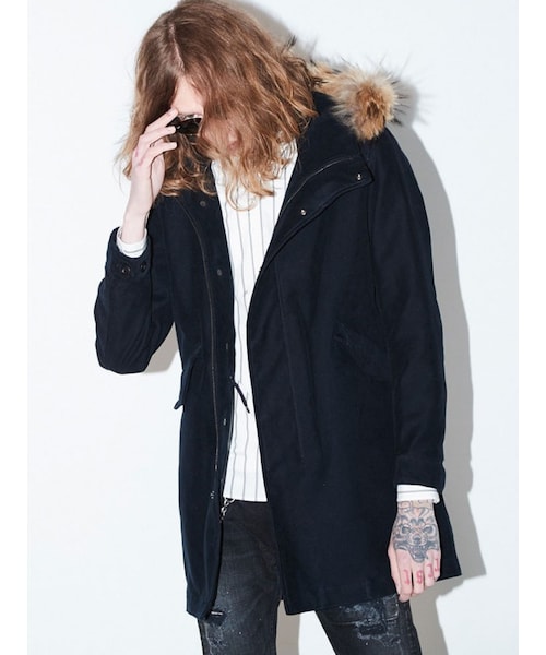 LOUNGE LIZARD（ラウンジリザード）の「高密度MOLESKIN モッズコート