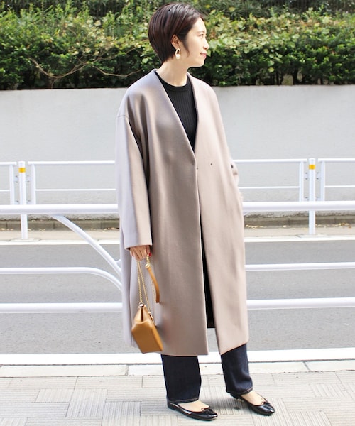 IENA（イエナ）の「《追加》MANTECO ノーカラーコート◇（）」 - WEAR