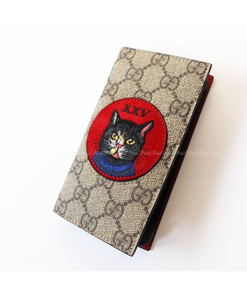 GUCCI（グッチ）の「ネコ派に！国内発☆GUCCI GGスプリーム 手帳型