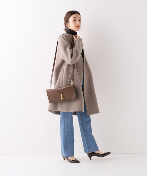 IENA（イエナ）の「ボトルネックトラペーズコート◇（）」 - WEAR