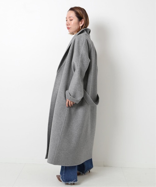 Spick and Span グレーウールコート フリース襟付き ✨新品・タグ付き