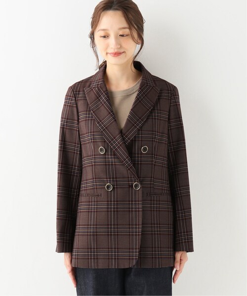 IENA（イエナ）の「チェックダブルブレストジャケット◇（）」 - WEAR