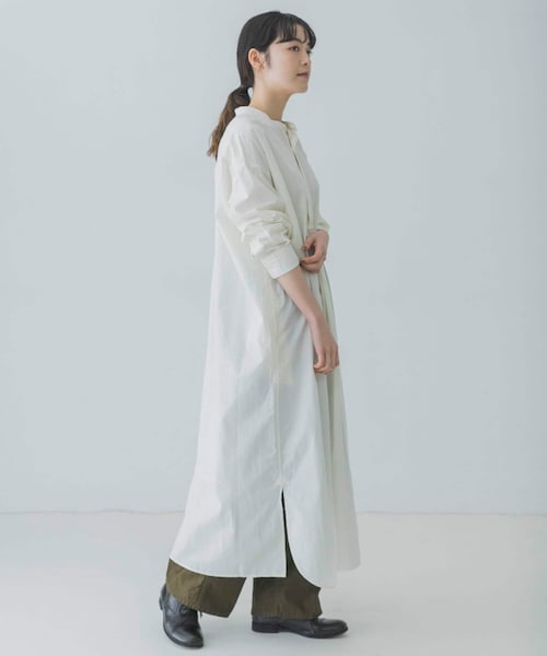 かぐれ（カグレ）の「コットンシルクシャツワンピース（）」 - WEAR