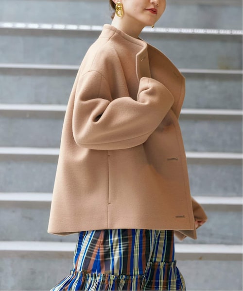 IENA（イエナ）の「《予約》スタンドカラーショートコート（）」 - WEAR