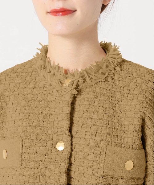 IENA（イエナ）の「《予約》ツイードニットジャケット（）」 - WEAR