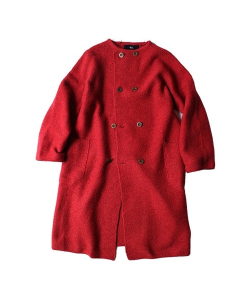 45R（フォーティファイブアール）の「ウールアルパカ縮絨コート