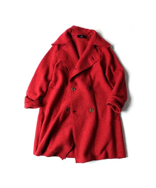 45R（フォーティファイブアール）の「ウールアルパカ縮絨Pコート