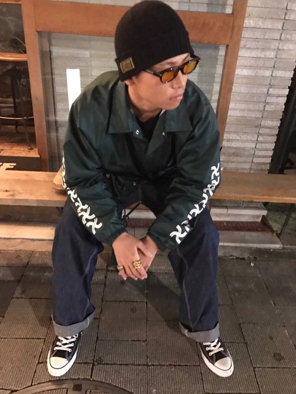 尊敬→長瀬智也｜CHALLENGERのナイロンジャケットを使った