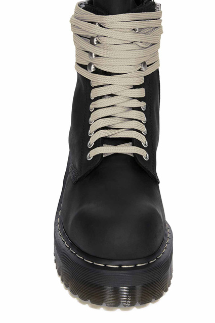 DR. MARTENS X RICK OWENS Quad Sole Steel Toe Boots - Wrong Weather