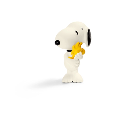 Schleich PEANUTSフィギュア/スヌーピー hugging Woodstock