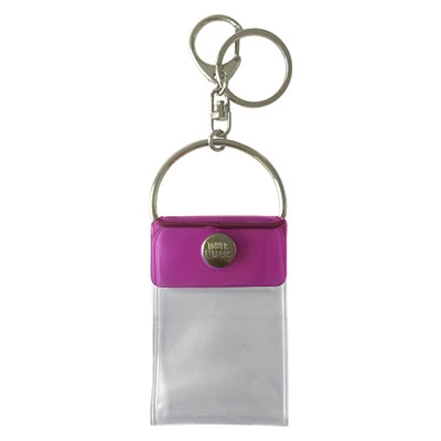 タワレコ 缶バッジキーホルダー Purple