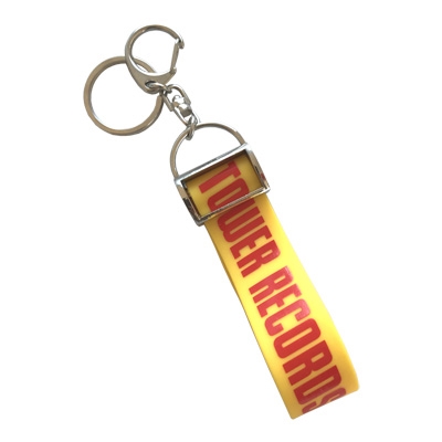 タワレコ ラバーバンドキーホルダー L