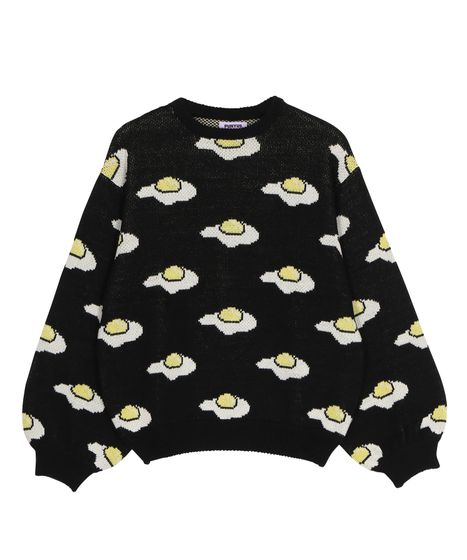 フード総柄ニット[商品：PN24AW-030] - PUNYUS Online Store / 公式通販