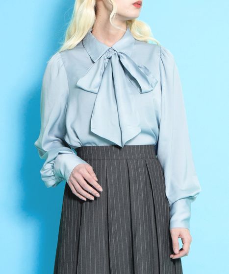 リボン付きブラウス[商品：PN25SS-015] - PUNYUS Online Store / 公式通販