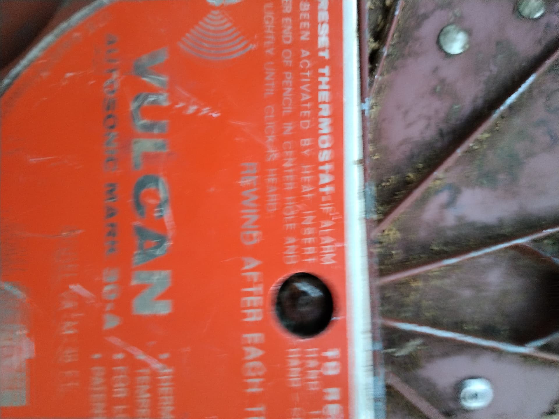 The old vulcan 30-a heat detector we got from a old local first