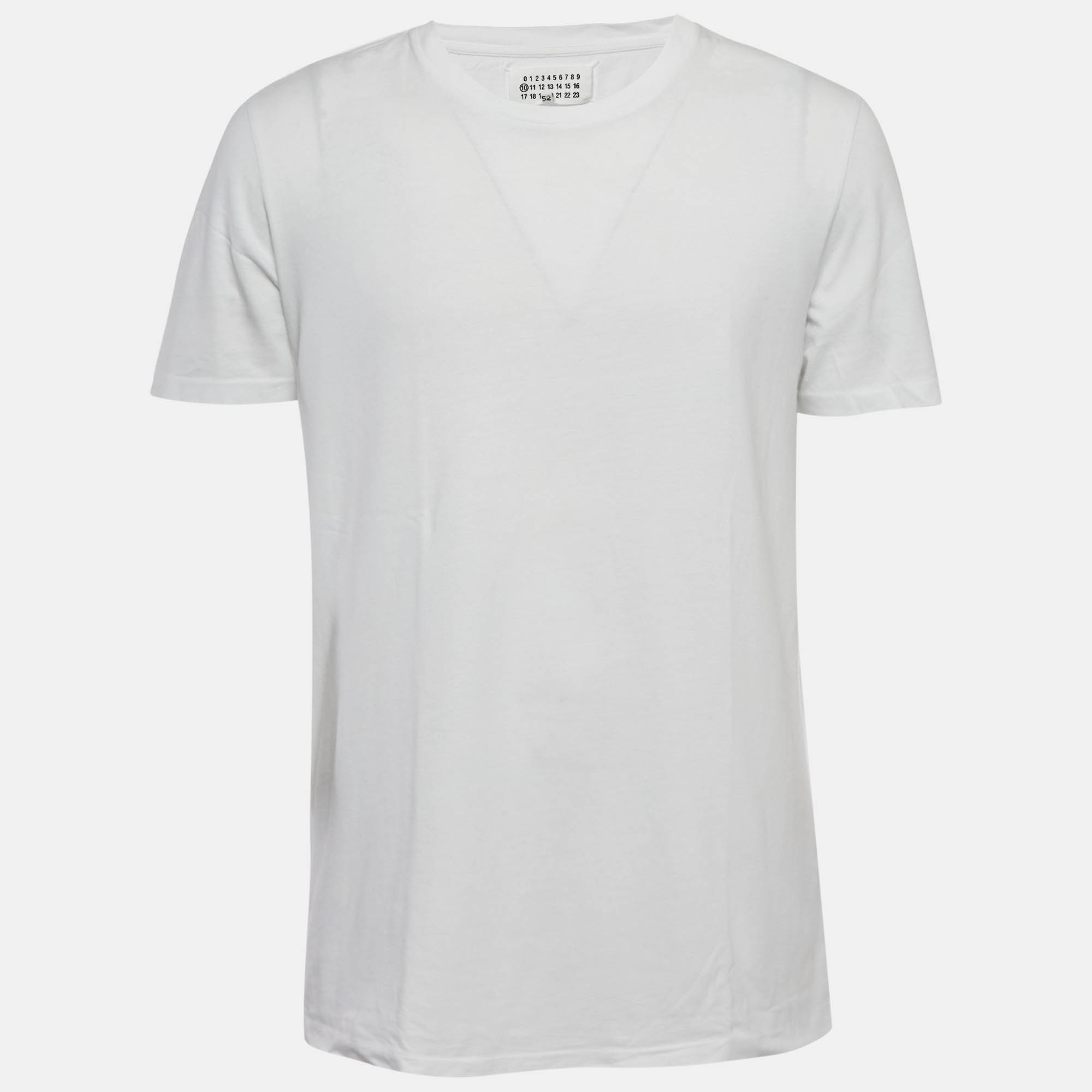 Maison Martin Margiela White Jersey Regular Fit T-Shirt XL Maison