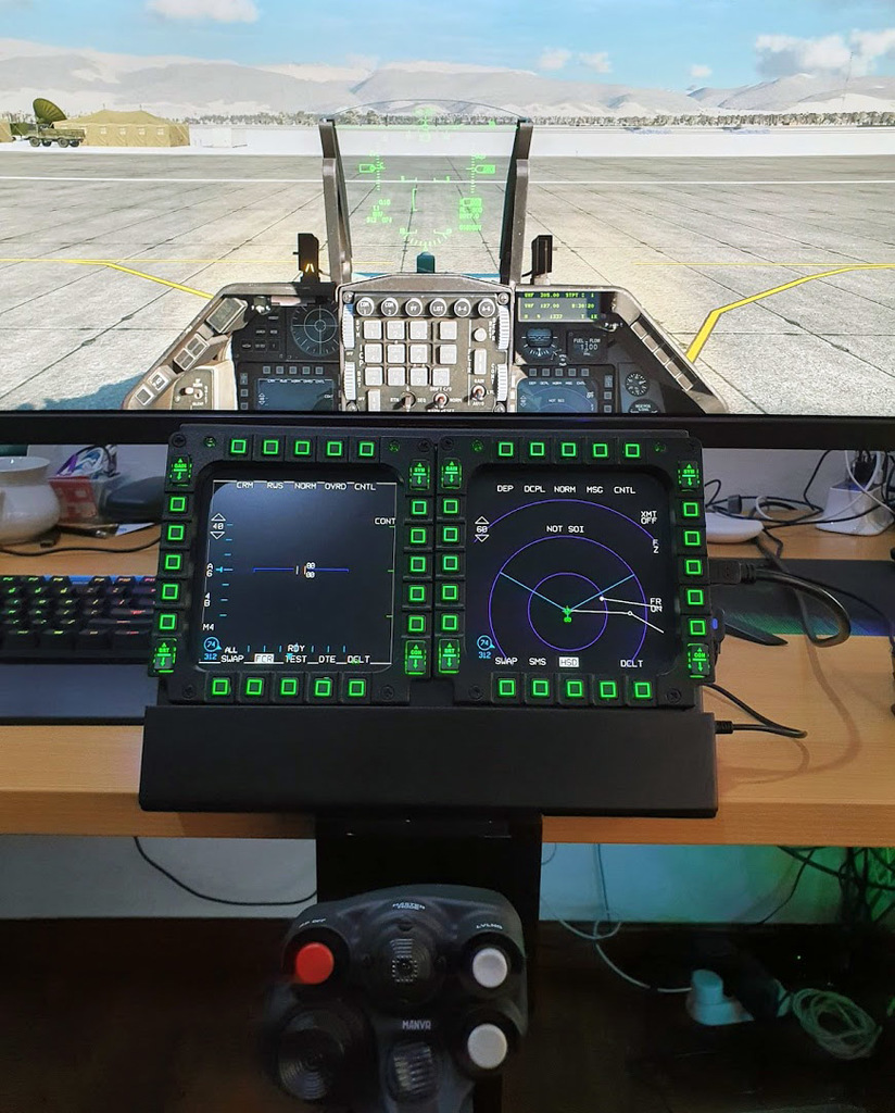 Thrustmaster MFD Cougar Screen & Table Mount by IdefixRC - Thingiverse