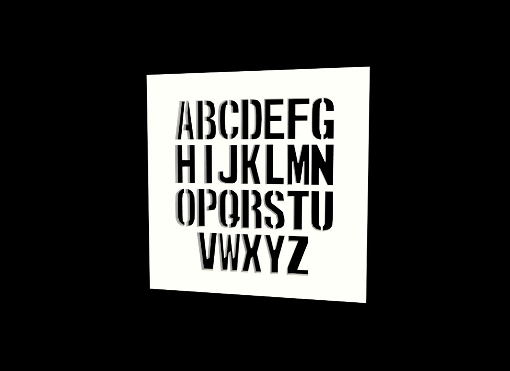 Thingiverse - Monospaced Stencil Font for OpenSCAD by TheNewHobbyist