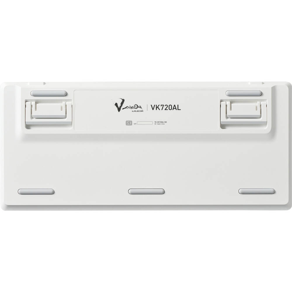 ELECOM エレコム V custom TK-VK720ALWH 有線 日本語配列テンキーレス