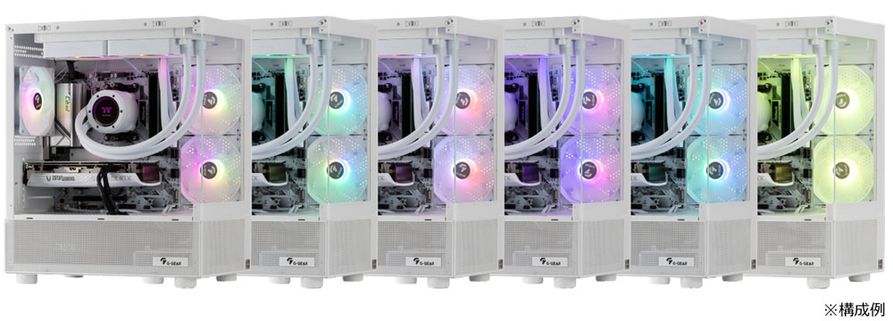 eX.computer イーエックスコンピュータ ゲーミングPC G-GEAR White