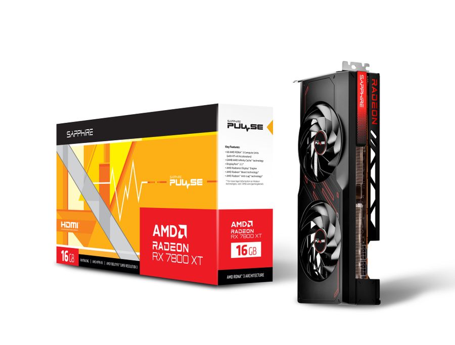 SAPPHIRE PULSE Radeon RX 7800 XT GAMING 16GB GDDR6 SAP