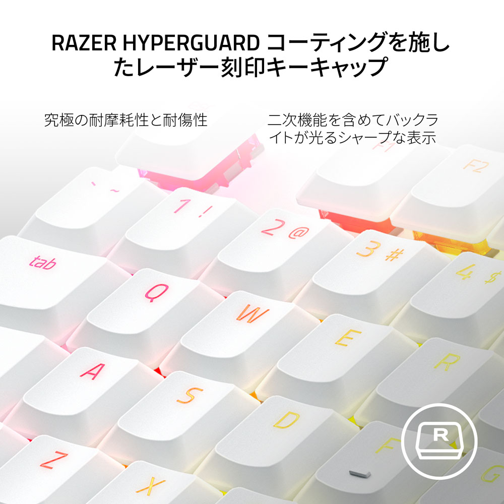 Razer レイザー DeathStalker V2 Pro Tenkeyless JP White Edition