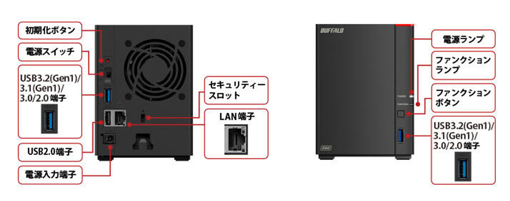 BUFFALO バッファロー LinkStation LS720D0402 [ネットワーク対応HDD