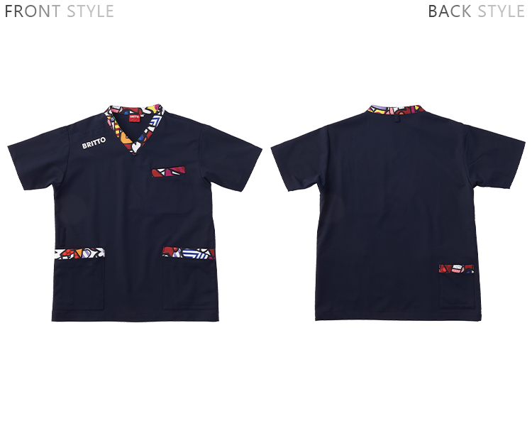 BRITTO プリントスクラブ[男女兼用](61-772201) | アイトス株式会社