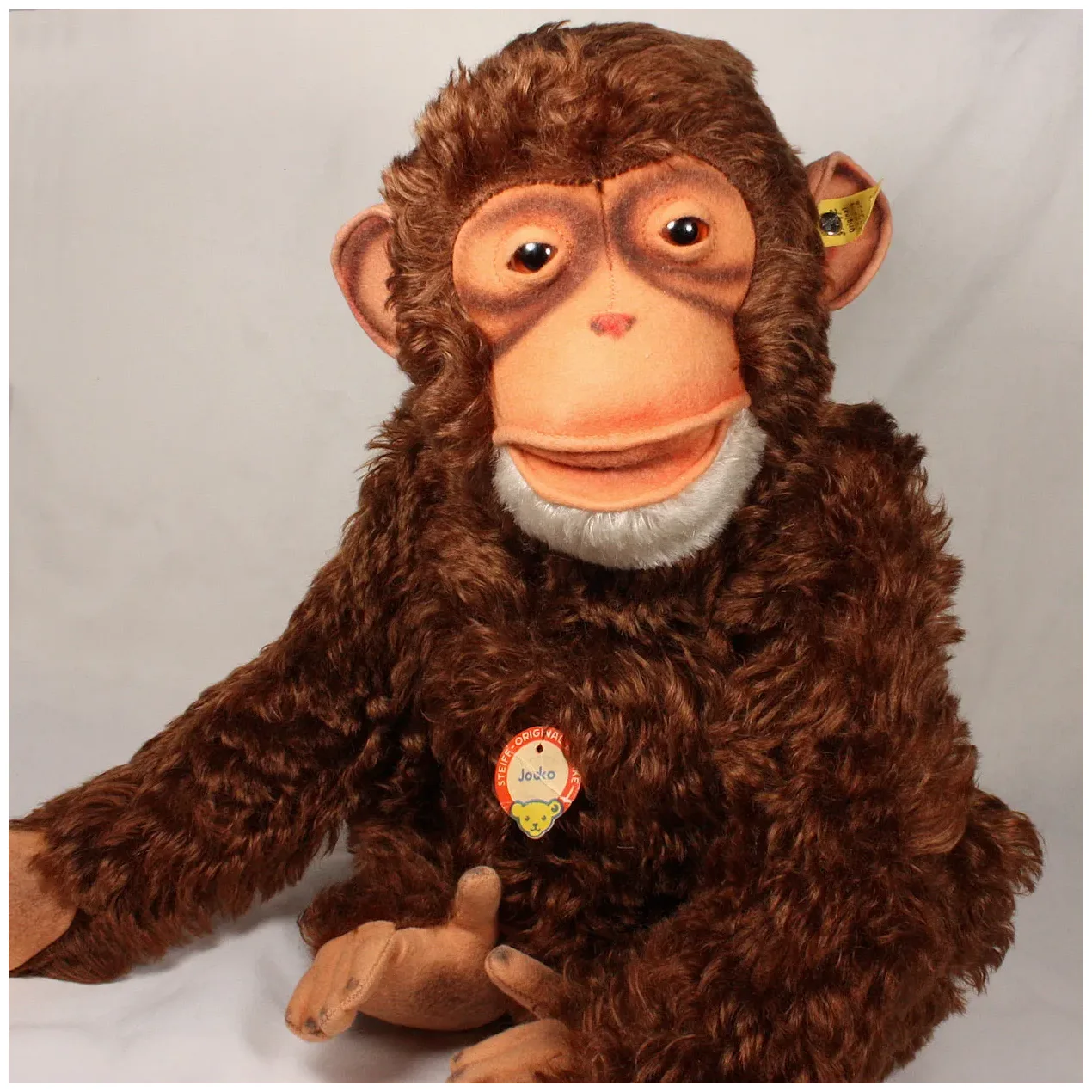 Early Model MAGNIFICENT Coloring BIG Steiff 5xJointed Jocko