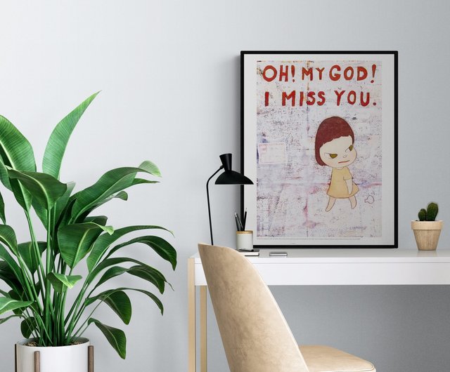 送料無料】台湾 【オリジナル】奈良美智 OH! MY GOD! I MISS YOU