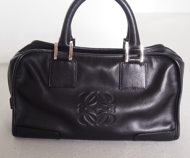 LOEWE ロエベ アマソナ 28 ボストンバッグ ブラック レザー