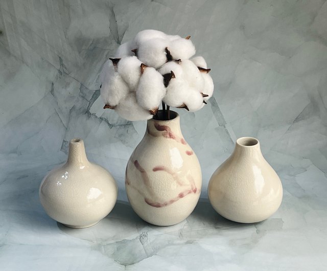 台湾 花入 花瓶 陶芸 手作り陶器 ツーもち-陶磁器 - Pinkoi