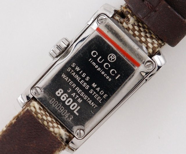 送料無料】【日本直送】グッチ GUCCI 腕時計 8600L SS×GGキャンバス